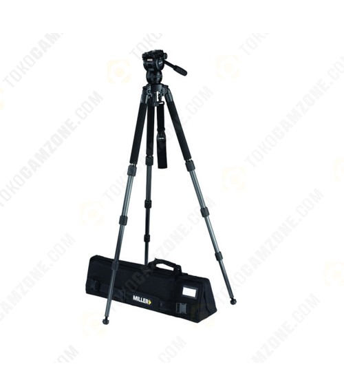 Miller CX6 Fluid Head with Solo 75 3-Stage Carbon Fiber Tripod System 